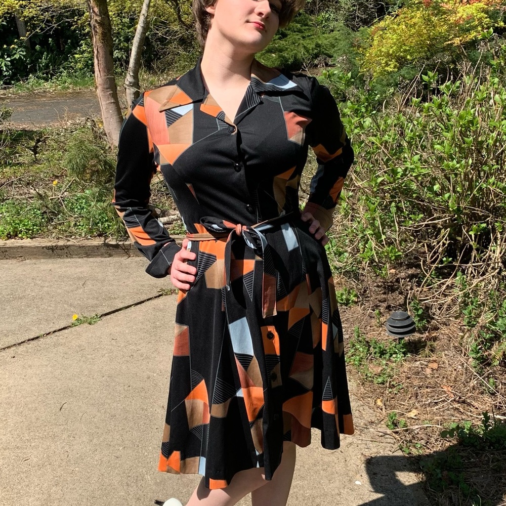 Country Miss True Vintage 70s Swing Dress